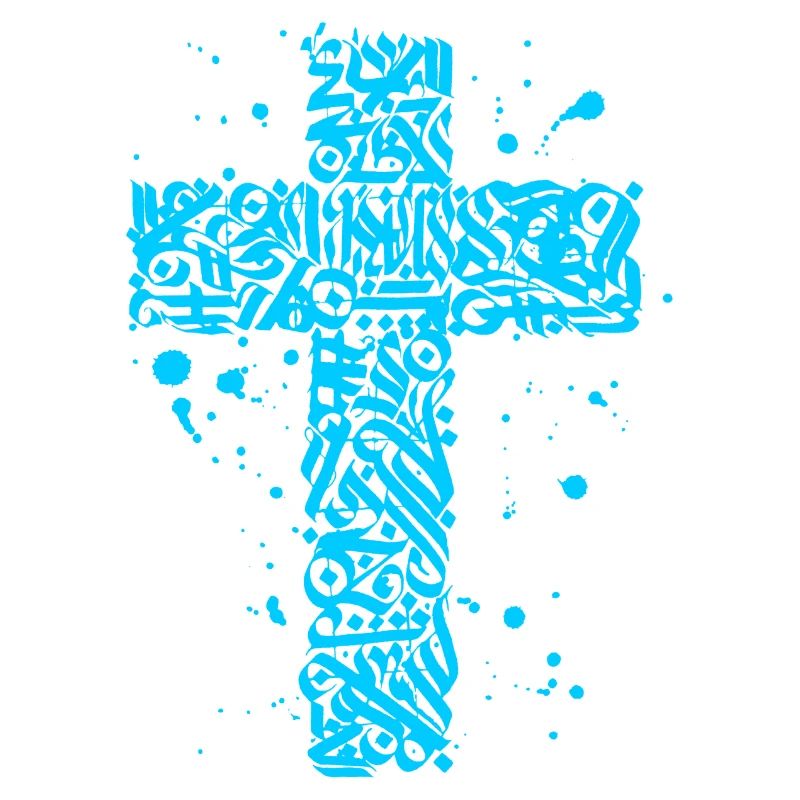 croix bleue graffiti