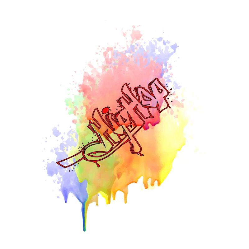 Farbkleks splash de couleur Holi breakdance