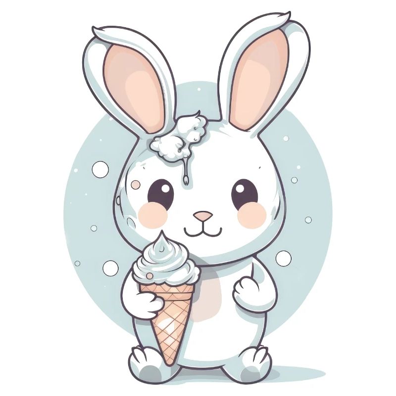 Sommerlicher Genuss: Hase mit Eis