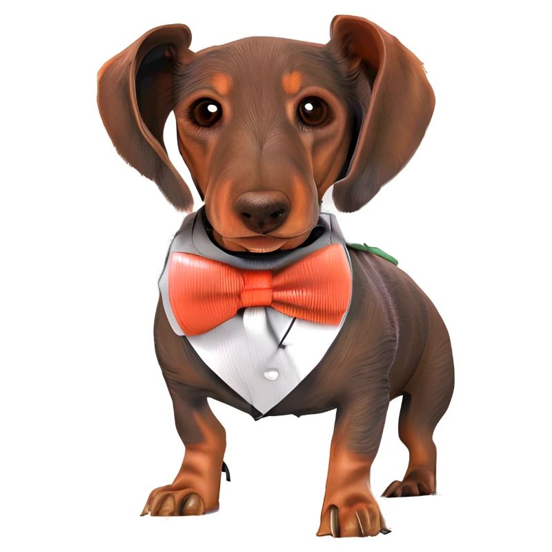 Teckel avec chien de costume Chiot Teckel chiot Chiens