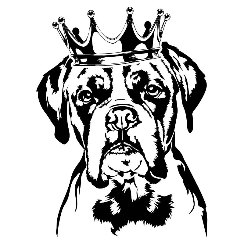 Deutscher Boxer Hund Krone Hunde Wilsigns