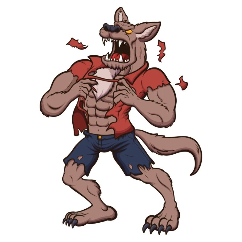 Heulender Werwolf