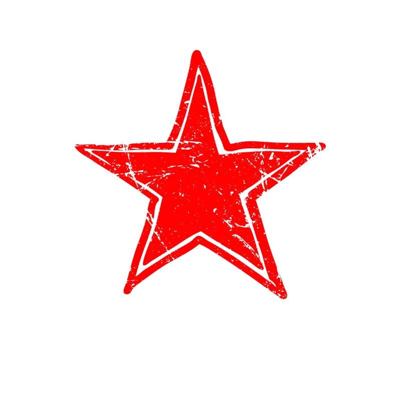 star drawn path red