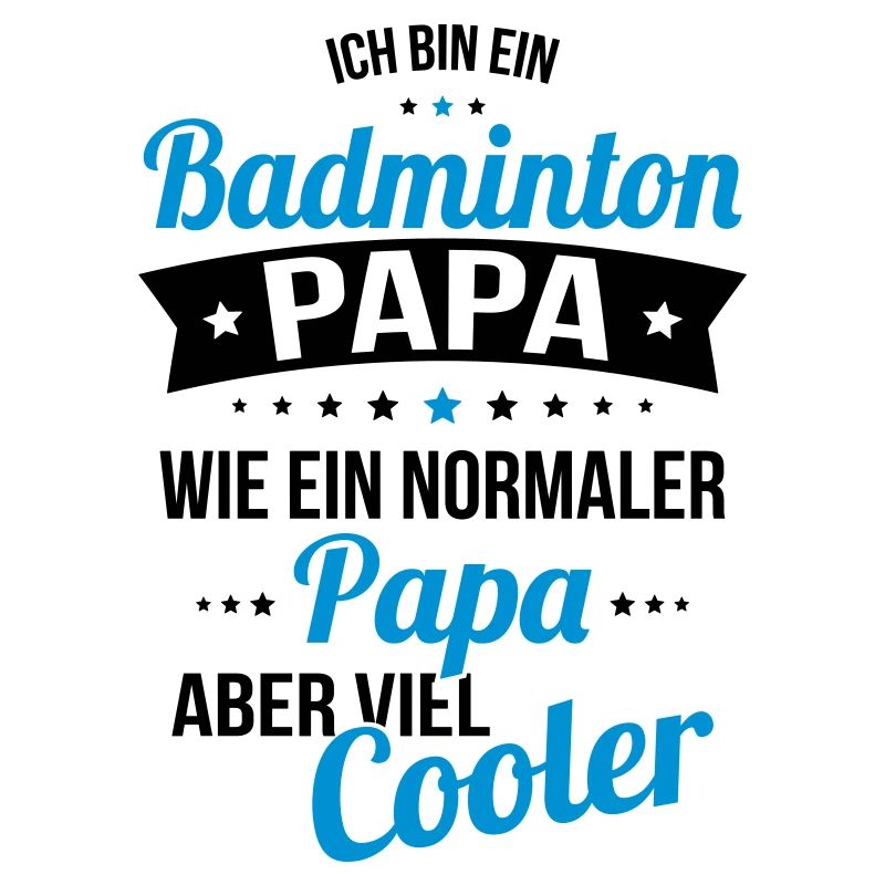 Papa badminton beaucoup plus cool comme un papa normal