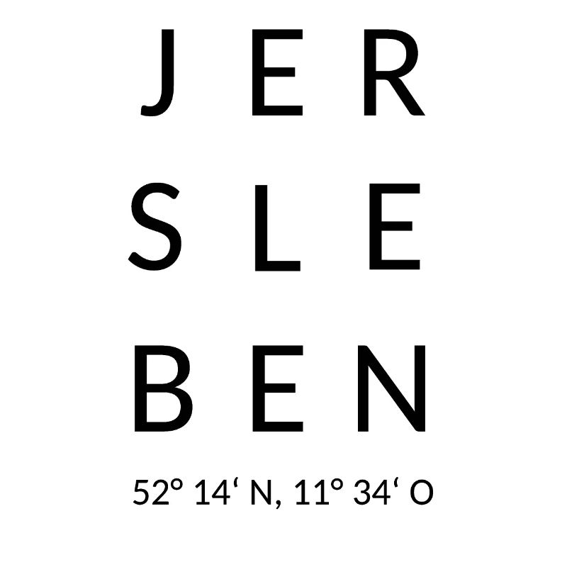 Jersleben avec longitude et latitude