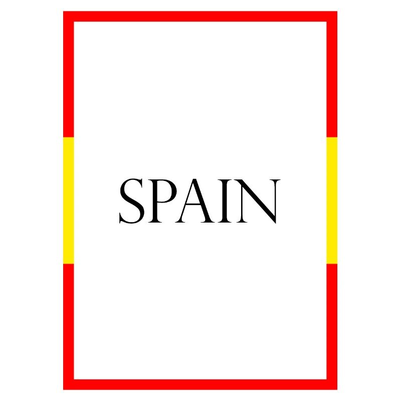 Espagne Espagne Lettrage de déclaration avec drapeau