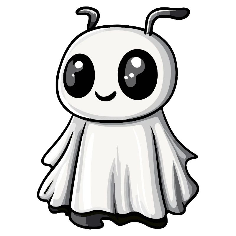 Ant Halloween Comic Ghost