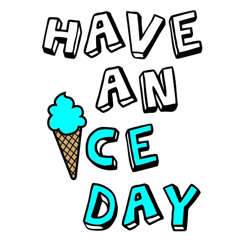 Eis Comic Sommer Urlaub coole Sprüche Eiskrem Fun