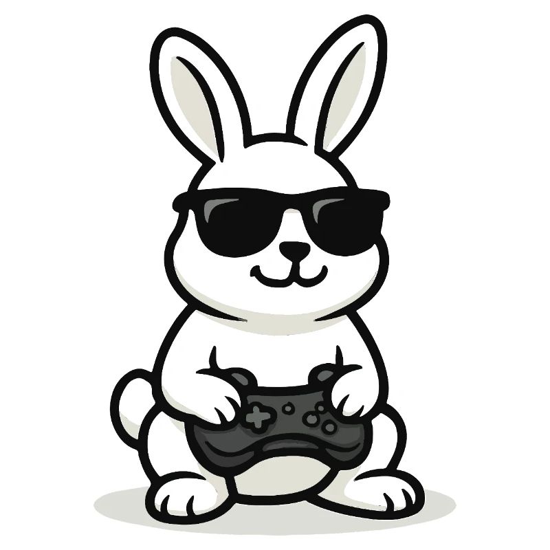 Lapin de jeu cool