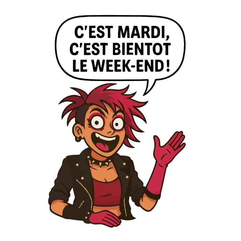 C'est mardi ! C'est bientôt le weekend !