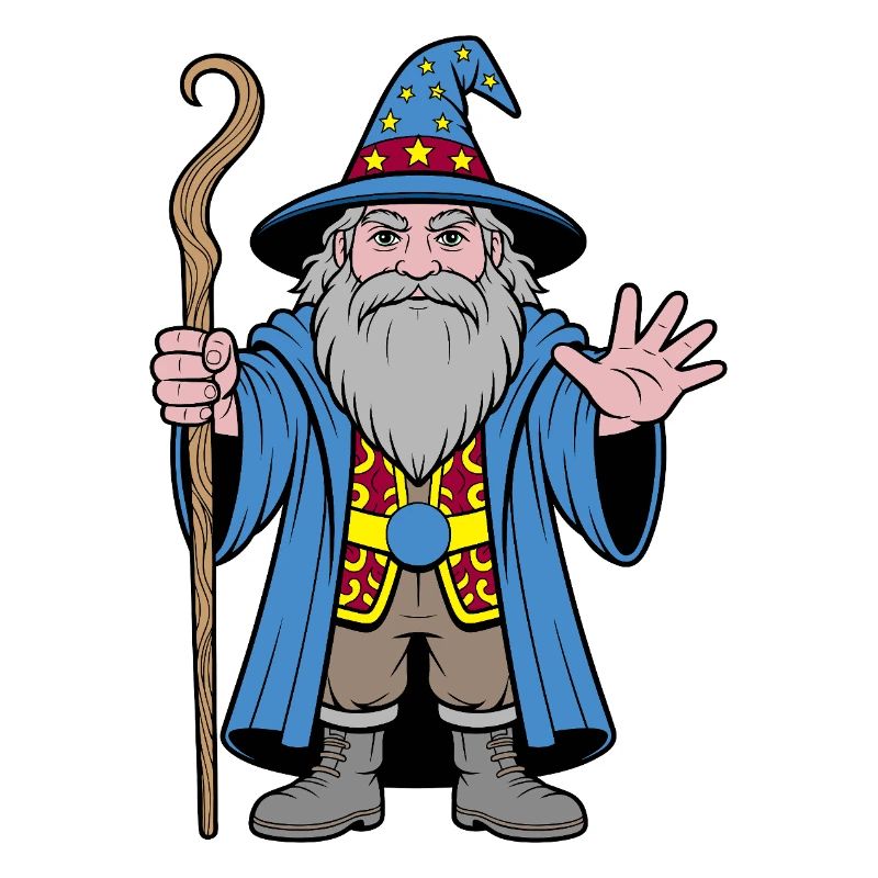 Cosmic Wizard in Starry Hat