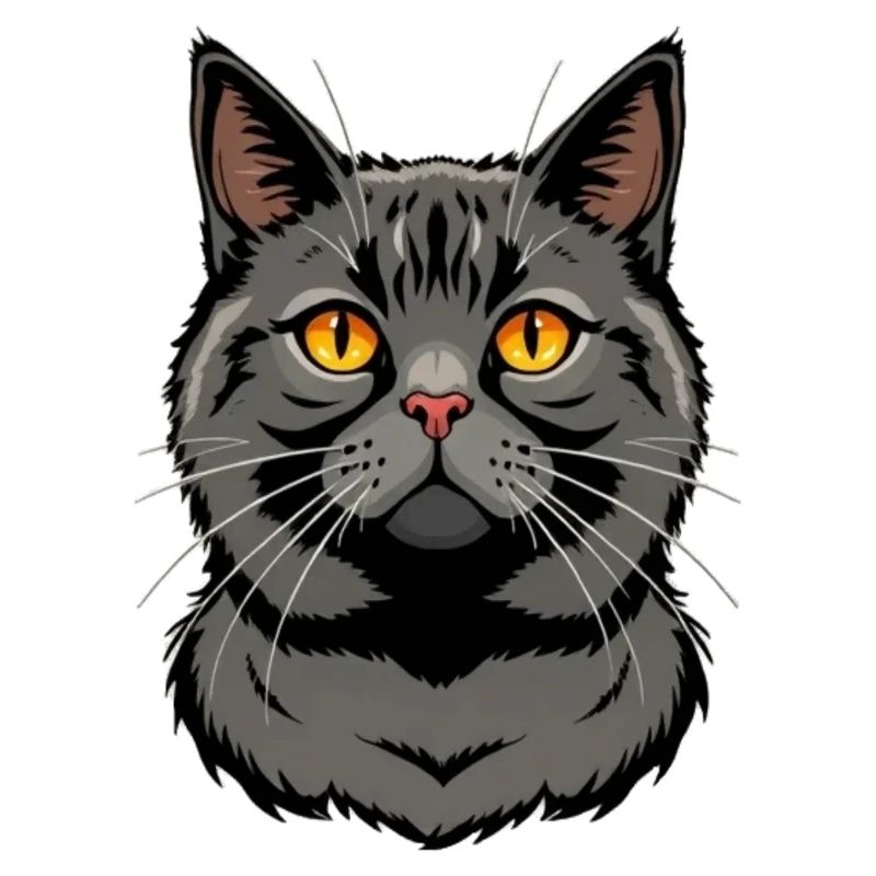 schwarze Katze britisch Kurzhaar