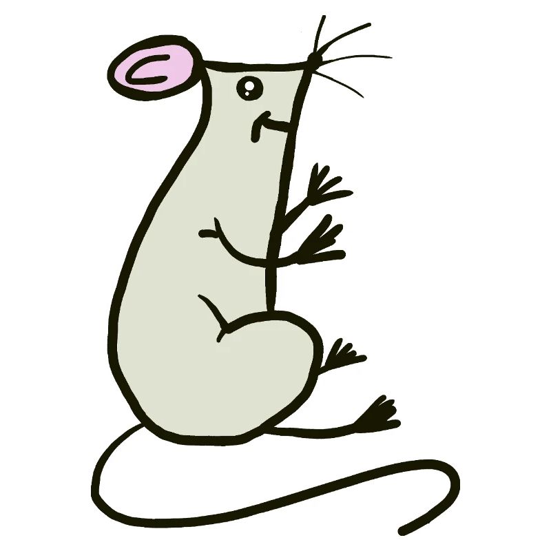 Playful Mouse Sketch
