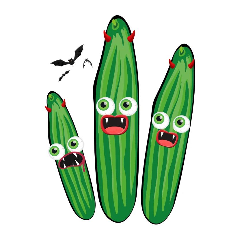 Cucumbers, Vampires, Devil, Halloween,Monsters