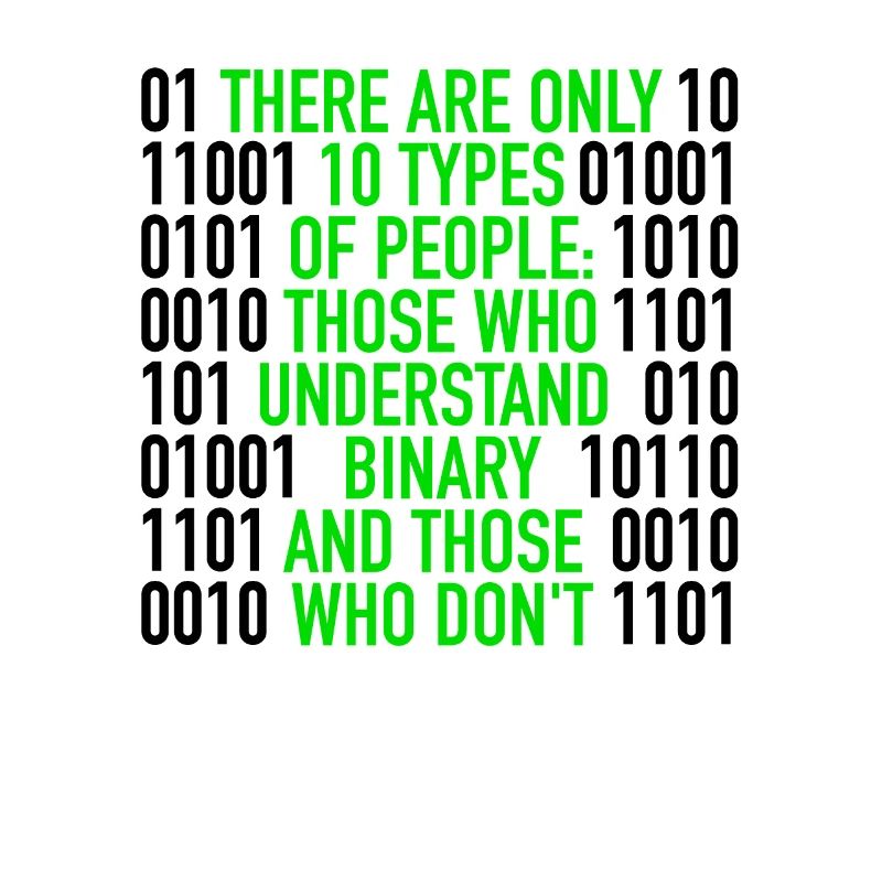 Il n'y a que 10 types de personnes | Code binaire, informatique