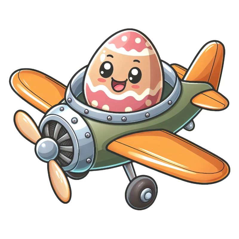 Conception d’un pilote d’avion d’oeuf de Pâques