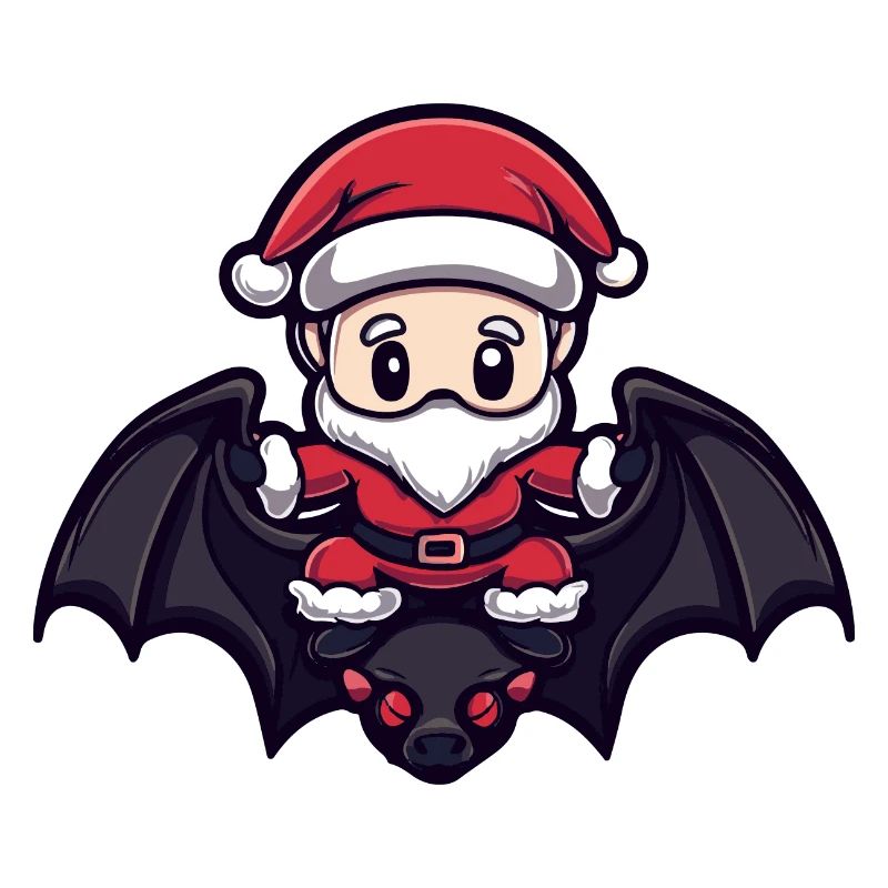 Fledermaus Weihnachtsmann