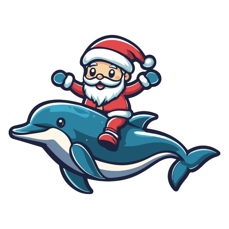 Delfin Weihnachtsmann