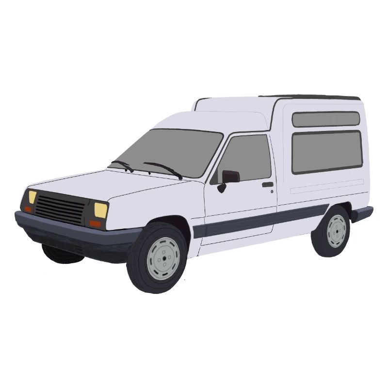White Rapid Express Van Car