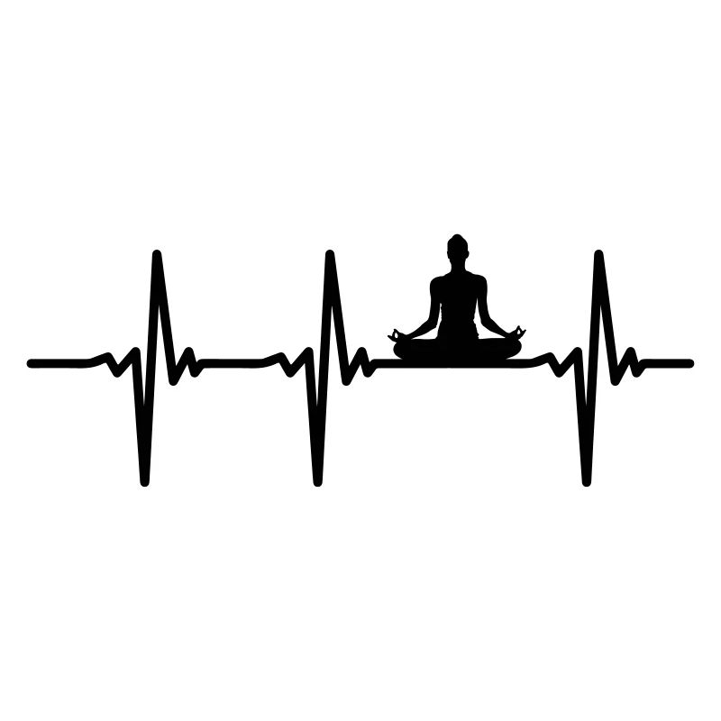Heartbeat Yoga Vector