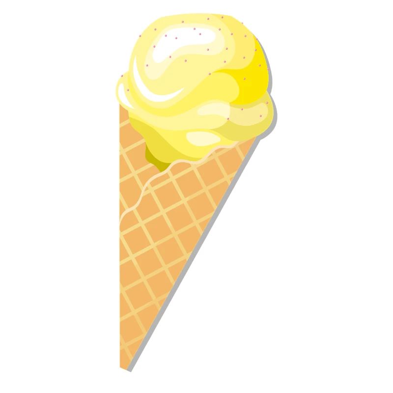 Kugel Vanille Eis Geschenk Idee