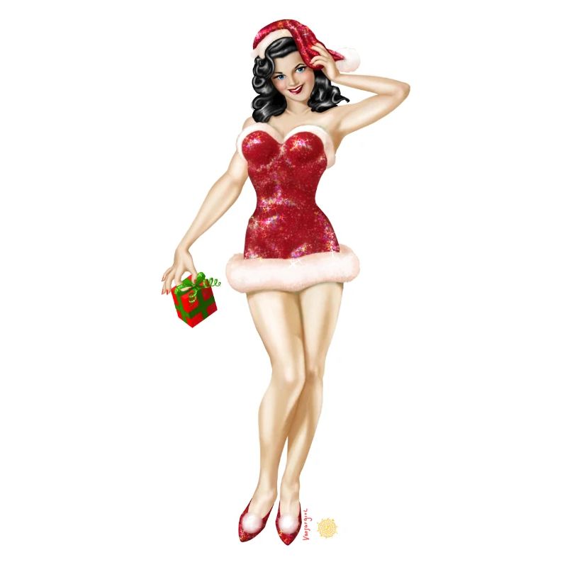 Santa Pin Up