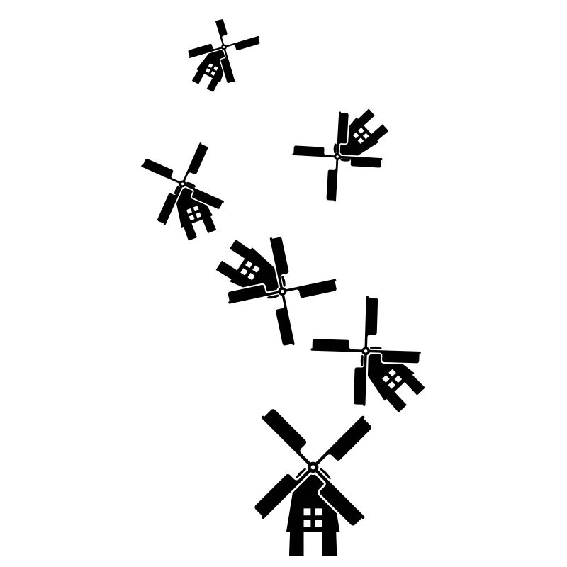 Windmill Ivon Silhouette