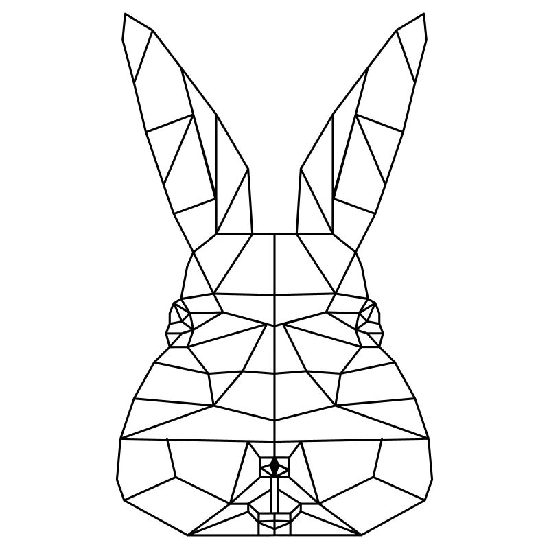 Polygone de lapin de Pâques