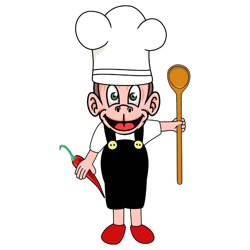 Monkey Monkey Cooking Amateur Chef Hôte