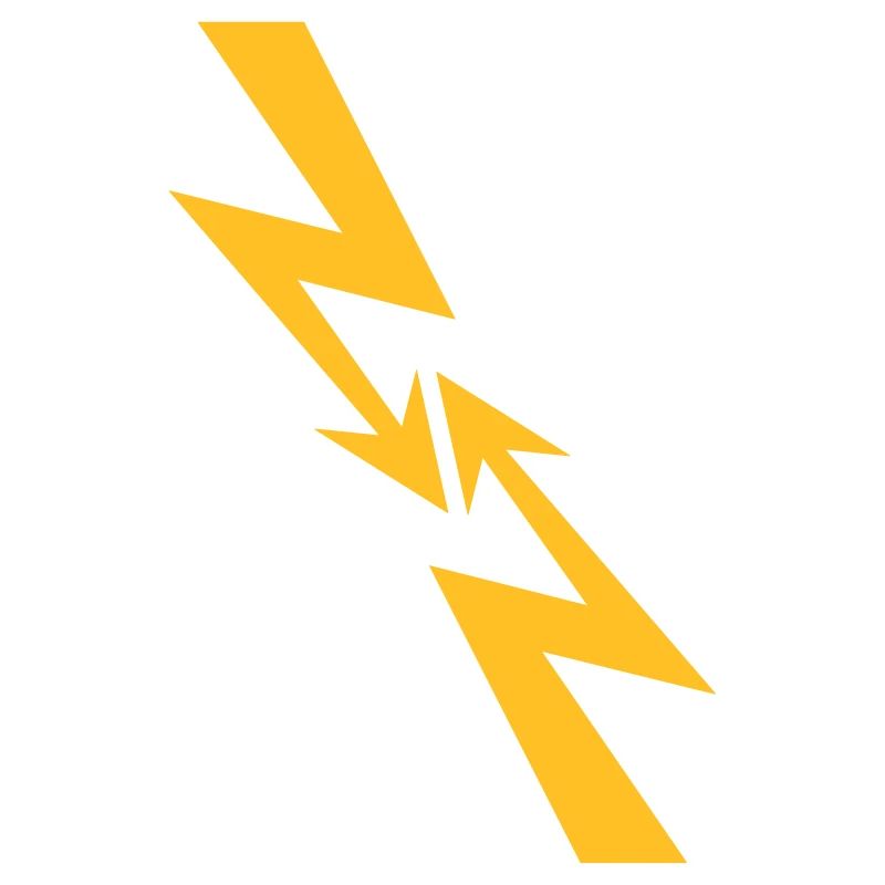 2 flashes electric current energy strong current eight