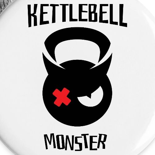 kettlebell monster 002 - Buttons large 2.2''/56 mm (5-pack)