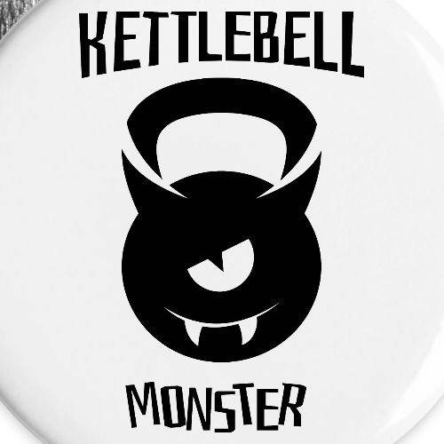 Kettlebell Monster - part3. If you like fit. - Buttons large 2.2''/56 mm (5-pack)