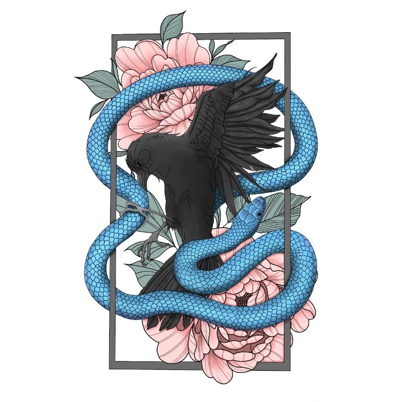 Raven + Snake