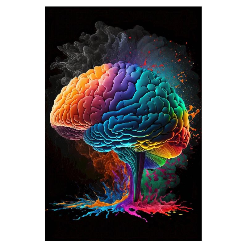 Human brain, generative AI