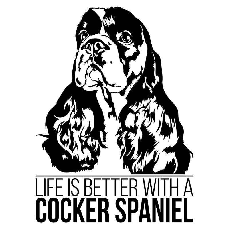 American Cocker Spaniel Life is better Wilsigns