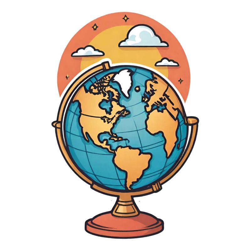 Globe stylized