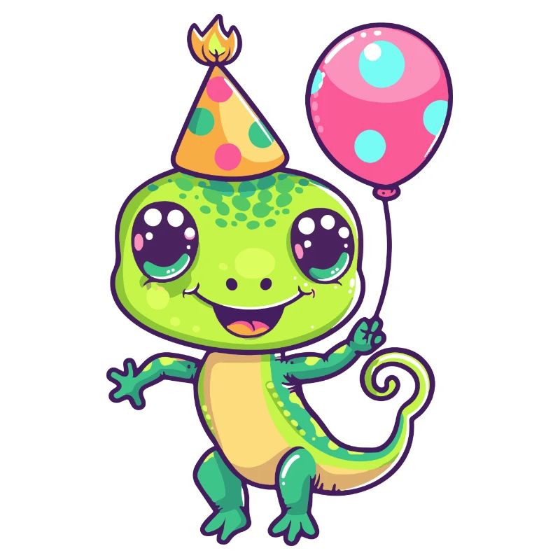 Echse Geburtstag Comic
