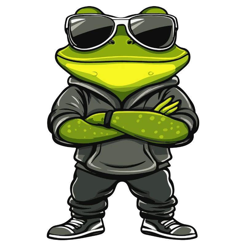 Frosch Comic Cool