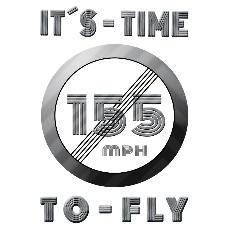 Temps de course 155 mph Design rétro