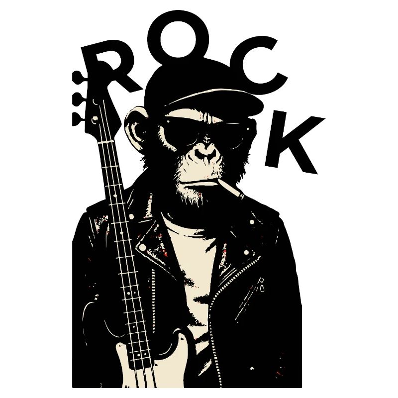 Monkey Biker Rockgitarrist