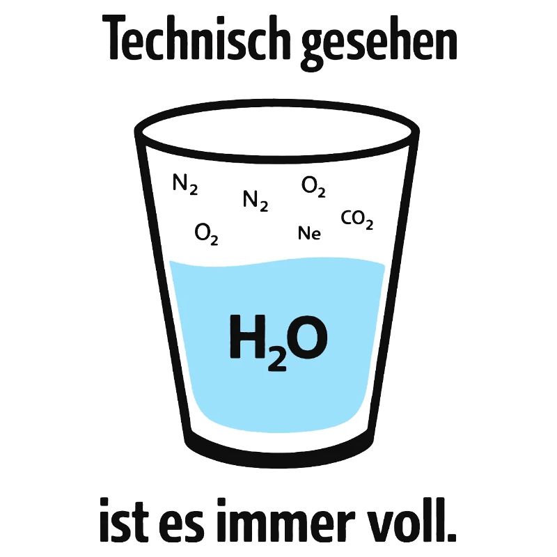 Technically, it's always full – nerd humor