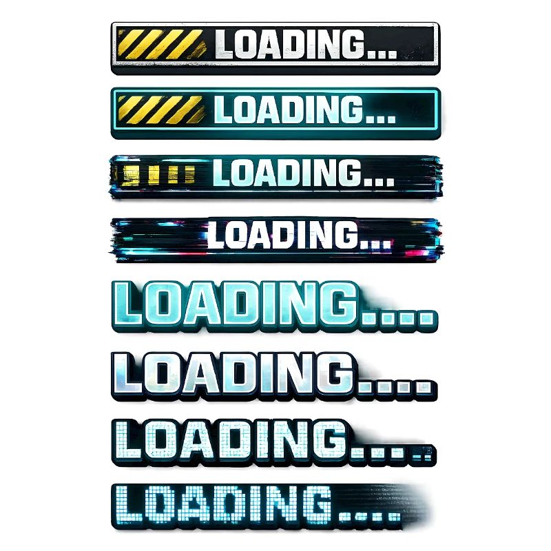 Neon Download Notification Graphics