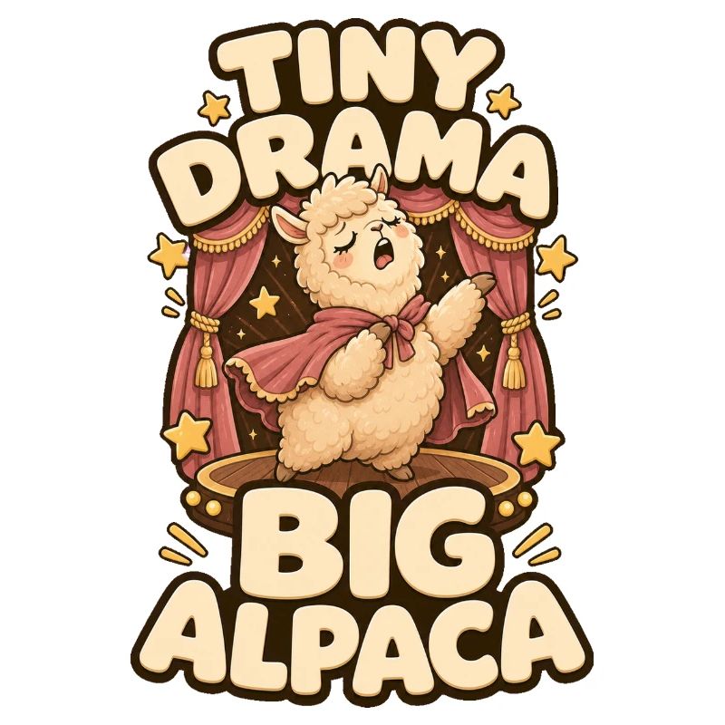 Tiny Drama Big Alpaca Alpaka