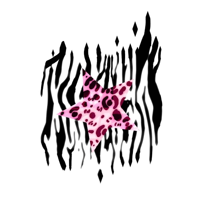Y2k aesthic zebra and pink leopard patterns