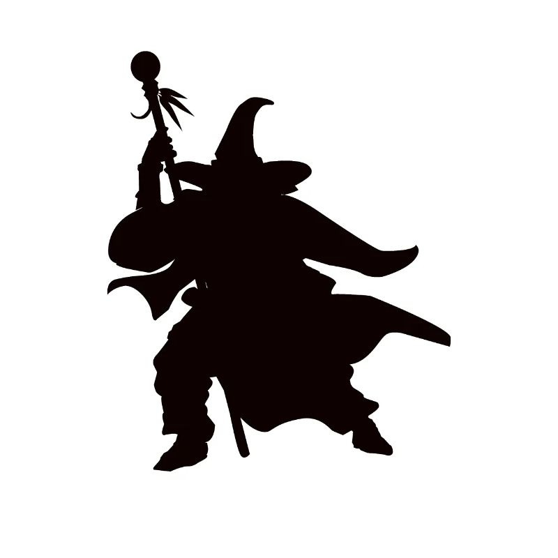 Conception de Silhouettes de magicien magicien