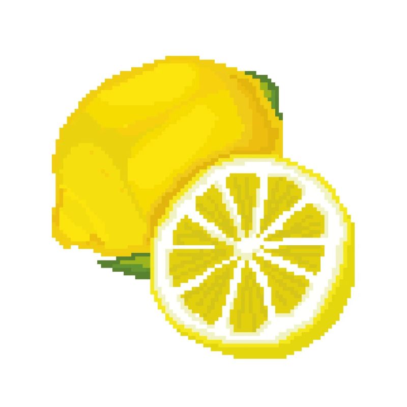 Rétro Pixel Citron