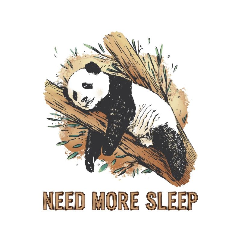 Funny Sleeping Panda Pajamas