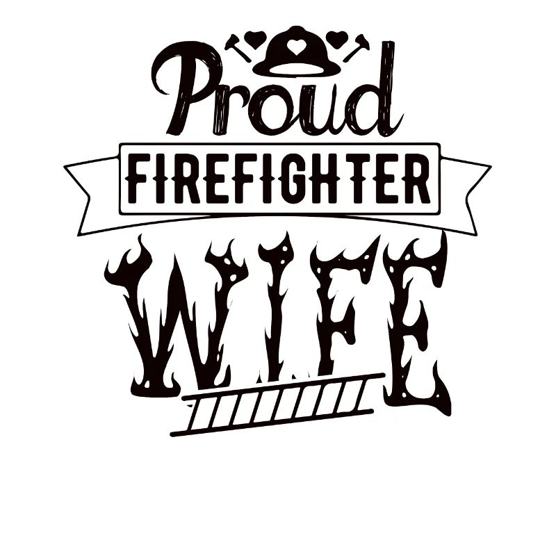 Stolze Feuerwehrmann Ehefrau