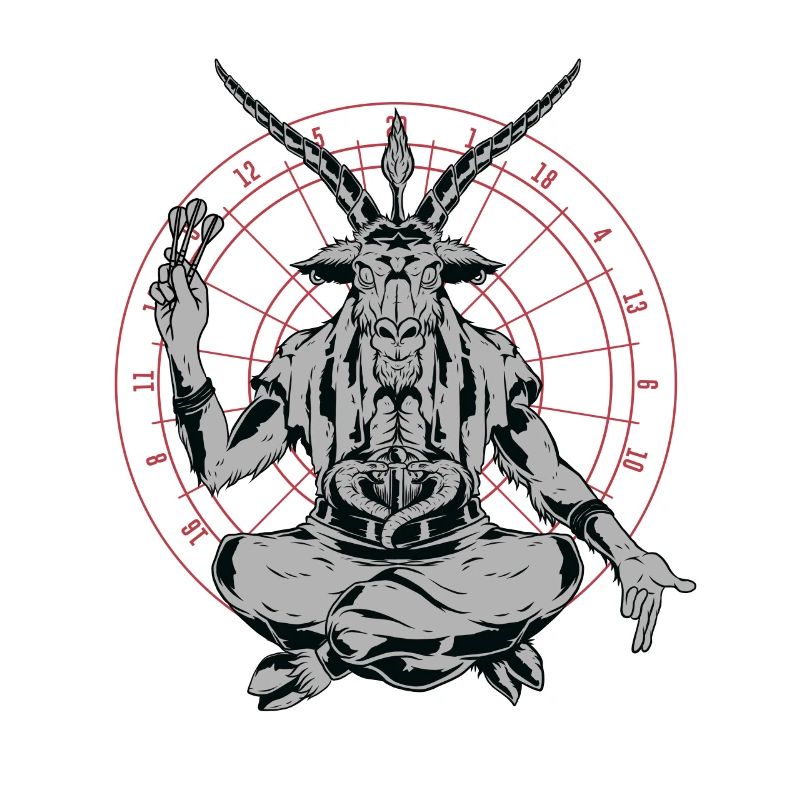 Dart player dart devil darts funny darts