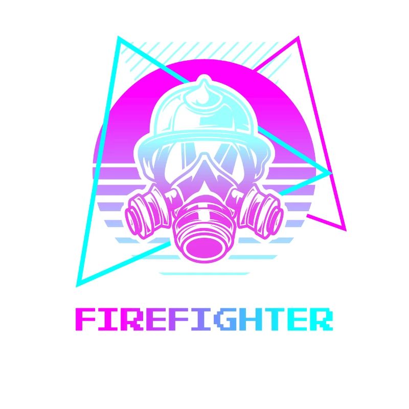 Retro Firefighter Firefighting